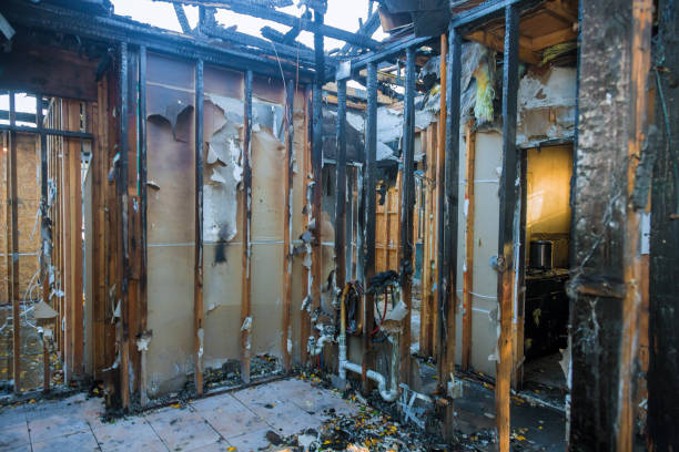 Professional Emergency Fire Cleanup technician working in South Boston, VA